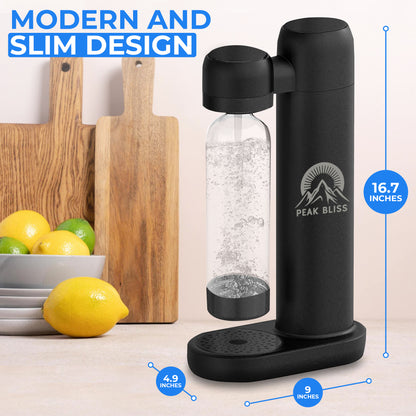 Peak Bliss Original Soda Maker (Matte Black)